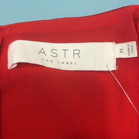 Anthropologie ASTR the Label Red Tina Tie-Waist Satin Cami Medium NWT - Picture 6 of 12